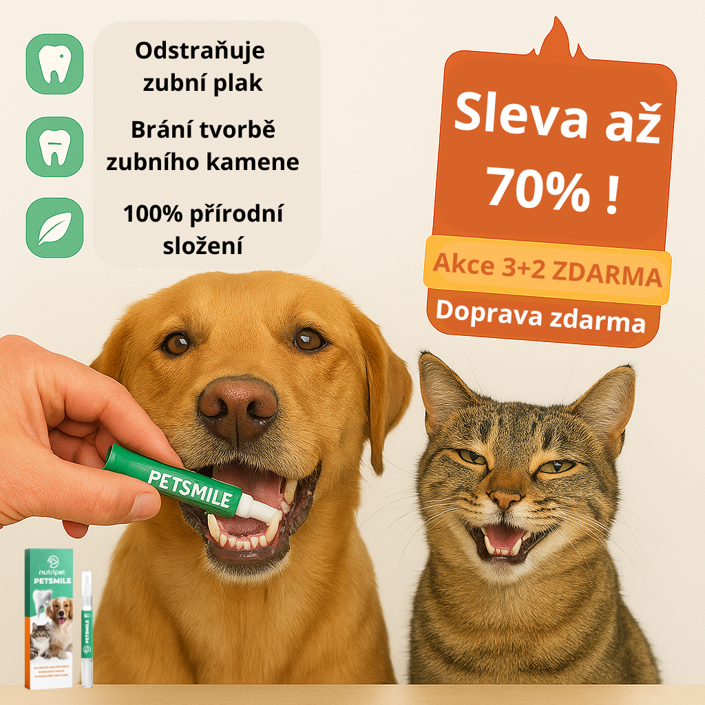 PetSmile™ | Rozlučte se s plakem a nepříjemným dechem!