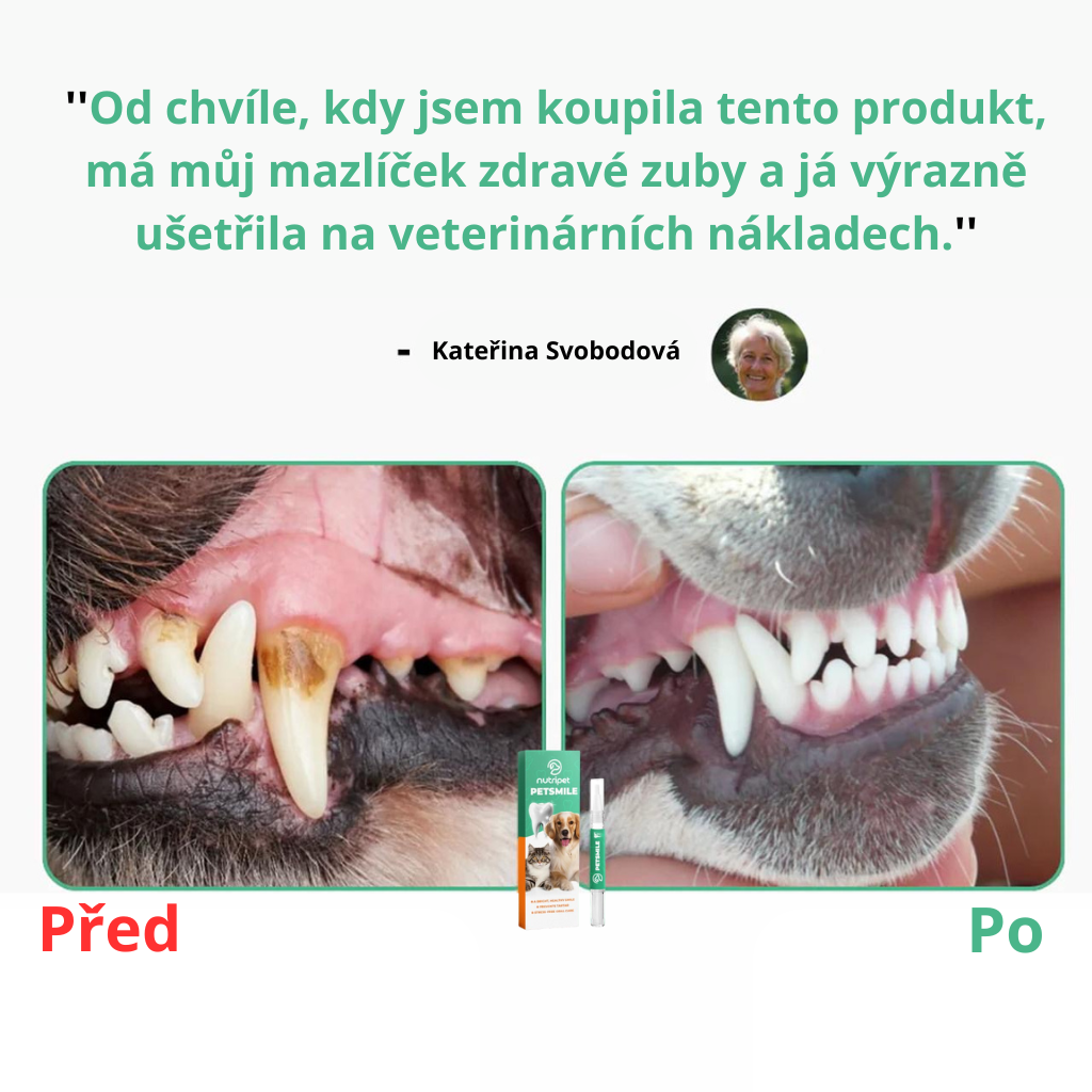 PetSmile™ | Rozlučte se s plakem a nepříjemným dechem!