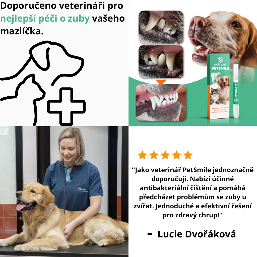 PetSmile™ | Rozlučte se s plakem a nepříjemným dechem!